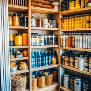 a pantry that is well-stocked