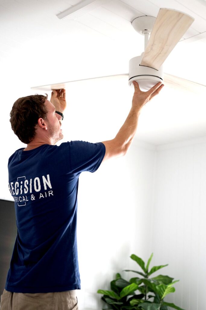 ceiling fans installed