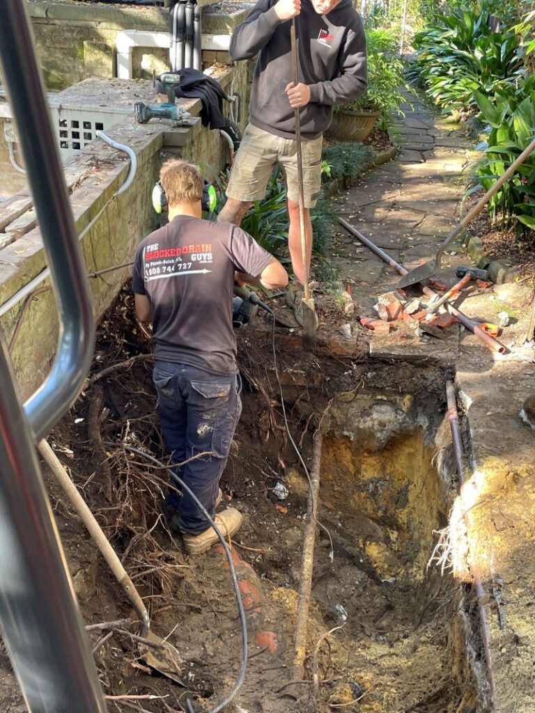 The Blocked Drain Guys repairing a damaged drain